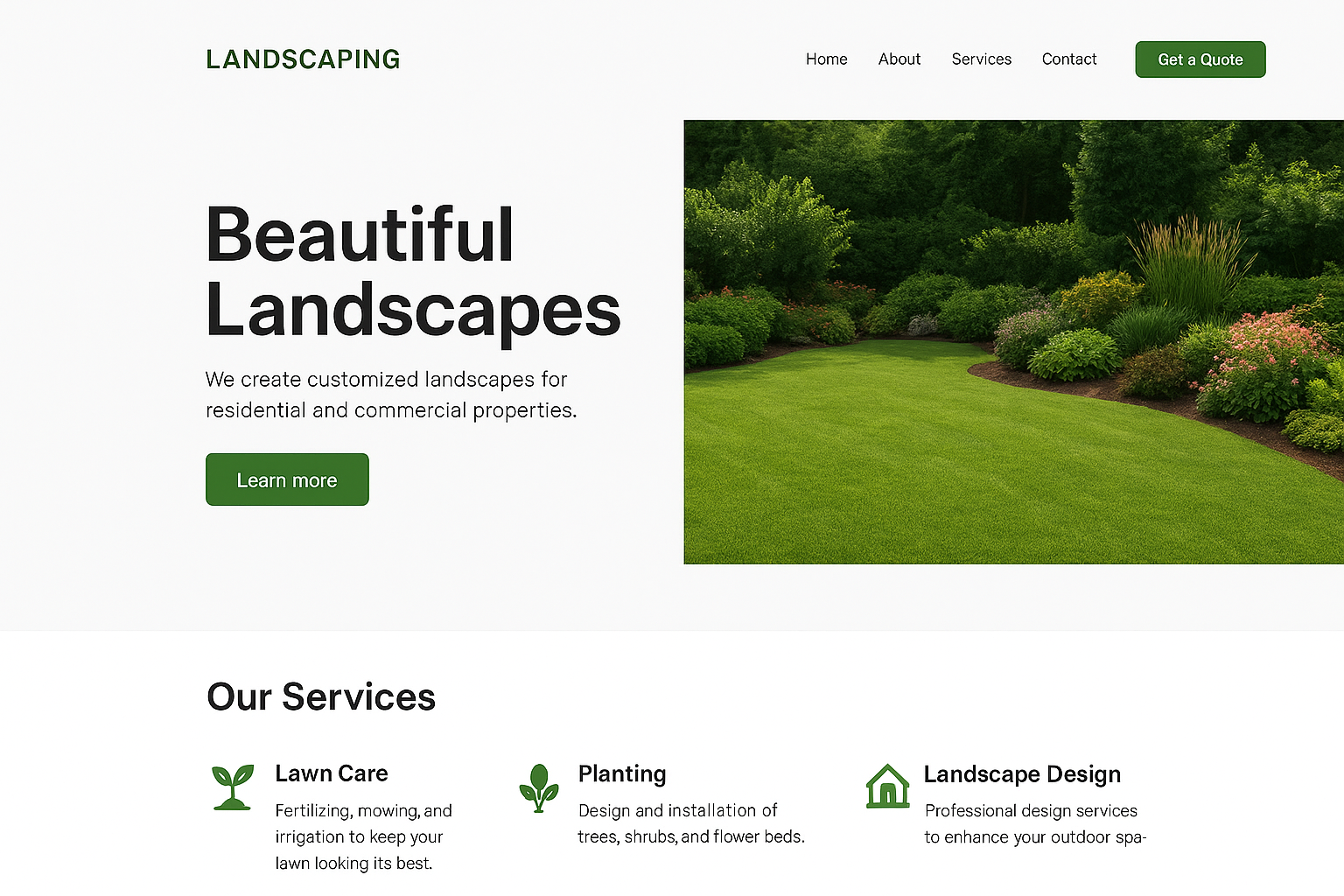 Standard Website Creation